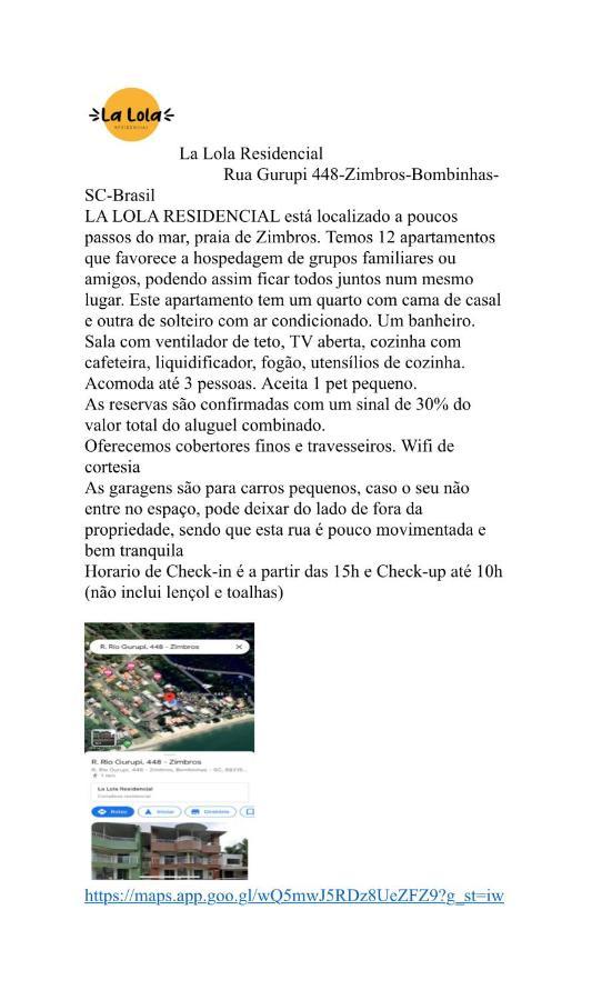 Apartament La Lola Residencial Bombinhas Zewnętrze zdjęcie